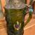 BEAUTIFUL GERMAN EAGLE CREST SHIELD GREEN GLASS STEIN 3 thumbnail