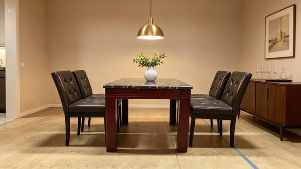 RECTANGLE MARBLE TABLE SET (SF223) 1
