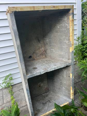 Double Steel Lined Cement Sink 1