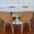 Timeless Mid-Century Modern White Dining Table Oval 7 thumbnail