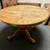 Antique Solid Oak Claw Foot Round Kitchen Dining Table w/Leaf 2 thumbnail