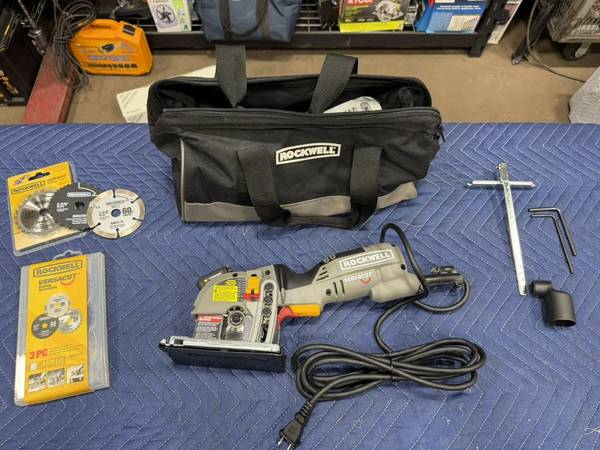 Rockwell VersaCut RK3440K Compact Circular Saw Kit, Tested and Works 1