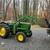 John Deere 1050 Tractor w/75 loader, also available rear blade, tiller, bushog 2 thumbnail