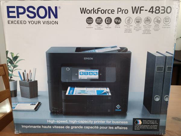 Epson WorkForce Pro WF-4830 Printer witch Fax bundle 1