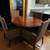 Dining Table, Round Pedestal w/ Extension & 4 Chairs 2 thumbnail