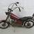 Vintage Retro Style Steel Metal Burgundy Chopper Motorcycle Model 19" 1 thumbnail