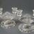 Vintage Jeanette Glass Pair Double Arm Sunburst Glass Candlesticks 10 thumbnail