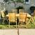 Teak Dining Set With 6 Reclining Armchairs and a Bench 7 thumbnail