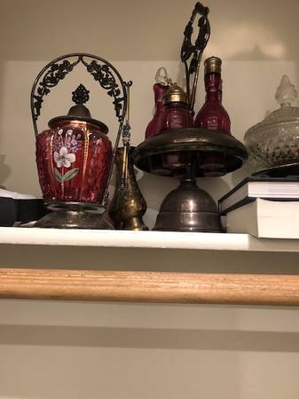 Cranberry glassware 1