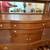 Antique Oak Sideboard Buffet with Original Beveled Mirror 1 thumbnail