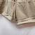 Vintage Women's Khaki Zip-Up Shorts by Emotions 5 thumbnail