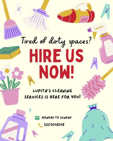 Free estimate cleaninf services! Call us now 1