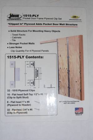 Clips for Adding Plywood Between Steel Studs 1
