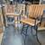 3 solid teak outdoor bar chairs. 2 thumbnail
