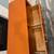 burnt orange TV / media stand with drawers and cubby shelves 3 thumbnail