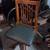 Antique Style Swivel Desk Chair Oak Wood 3 thumbnail