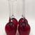 Set of 4 Beautiful Tall Ruby Crystal Wine Glasses 6 thumbnail