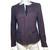 Hugo Boss Women's Burgundy Red and Navy Tweed Jacket-Size 6 2 thumbnail