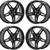 Corvette C8 Stingray Wheels 19x8.5" 20x11 Black Factory OEM 14007 1400 6 thumbnail