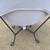 Howard Elliott Accent Scroll Puff Chair Frame Titanium Avanti Metallic Silver Co 2 thumbnail