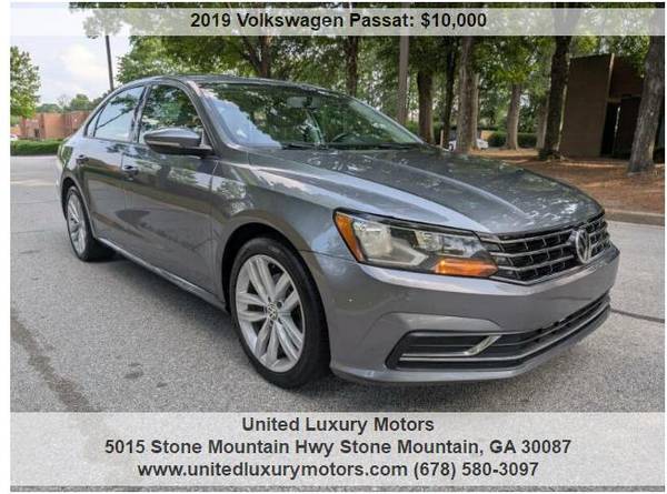 2019 Volkswagen Passat Wolfsburg - $10,000 (Stone Mountain)63620883964417120
