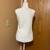 Laffaire ladies XS lined white sleeveless top w/knitted? overlay NWOT 6 thumbnail