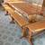 Solid Oak Handmade Banquet Table with 8 benches 1 thumbnail