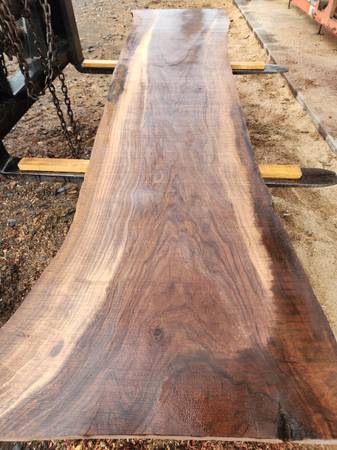 Beautiful 9ft x 2ft Black Walnut slab
