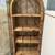Vintage Mid Century Arched Rattan Etagere Bookshelf Bookcase 3 thumbnail
