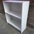 Wood Bookcase Shelf with Wheels, White 2 thumbnail