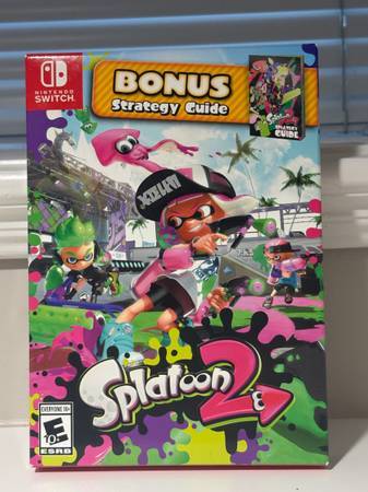 New! Nintendo Switch: Splatoon 2 with strategy giude 1