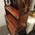 Antique mahogany wood bookcase book shelf storage cabinet display case closet sh 2 thumbnail