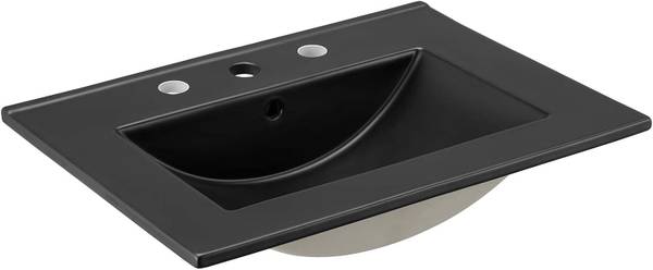Modway EEI-5069-BLK Cayman 24" Bathroom Sink, Black 1