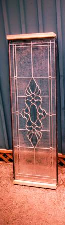 Beveled stained Glass window- door panel 1