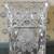 Antique Large Pressed & Cut Clear Glass Vase w/Floral Design 10-1/4"H 2 thumbnail
