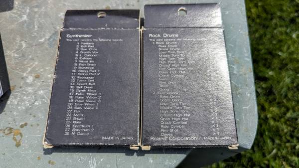 Roland PCM Data Cards U-110, U-220, U-20 and more - musical