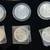 Silver Coin Buttons, 1986 and 1987 Silver Eagles and 1964 Kennedy 8 thumbnail