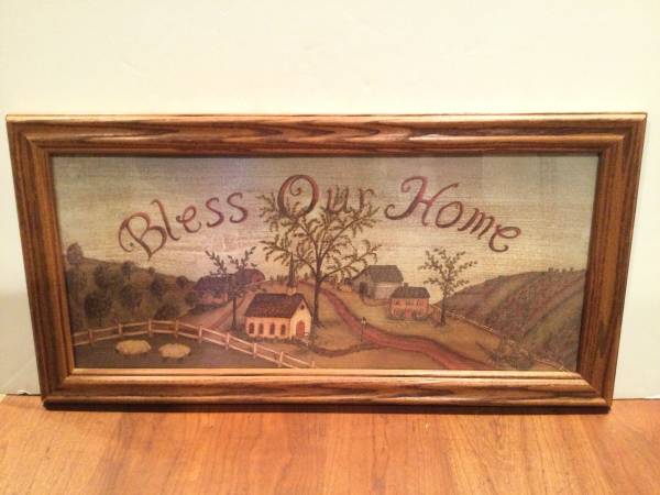 FRAMED ‘BLESS OUR HOME’ PRINT 1