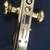 Art Deco Mortise Lock Set w/ Dead Bolt Hole Thumb Turn & Backplates 6 thumbnail