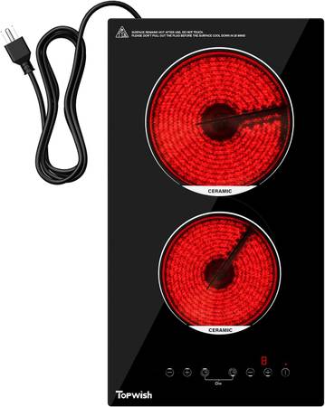 2 Burner Electric Ceramic Cooktop 1