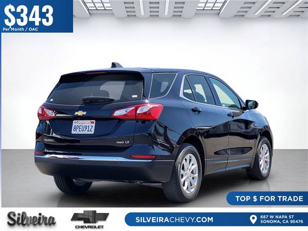 $343/mes - 2020 Chevrolet Chevy Equinox LT AWD - $22,592 (687 W Napa, St Sonoma CA 95476-6410)63624119462275123