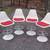 4) Arthur Umanoff Tulip Style Bar Stools USA Circa 1975 1 thumbnail