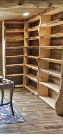 Tablas de pino blanco con borde vivo para estantes de libros - $1 (Dawsonville)63470456136323124