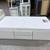 White bed and mattress - Single size 1 thumbnail