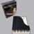 NWT RARE Vtg J.S.N.Y. Grand Piano Musical Stationery Memo Note Holder 7 thumbnail