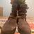 Size 8 Womens Brown Suede Multi-Buckle Moto Ankle Boots 1 thumbnail