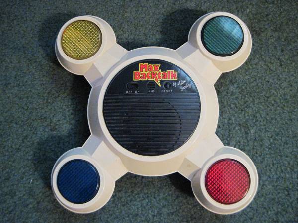 Max Backtalk by Milton Bradley 1