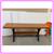 Modern Walnut Console Table On Blackened Steel Trestle Base 3 thumbnail