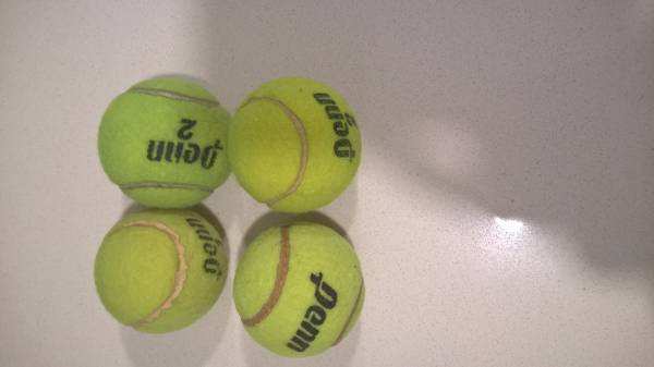 New tennis balls x 4 1