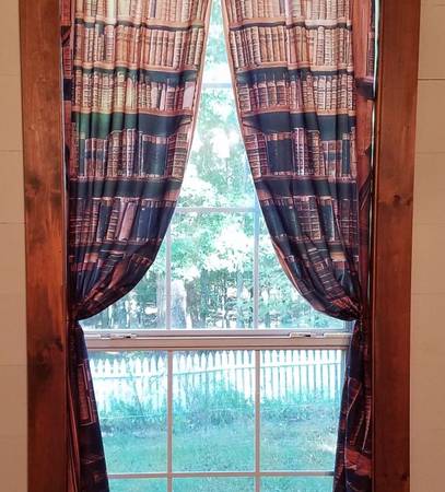 Curtains ONE OF A KIND Bookcase Curtains --- $20.00 per SET - $20 (Lula)63436961989761124